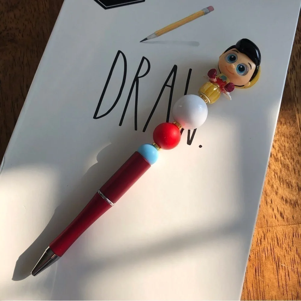 Disney Doorables: Pinocchio: Pinocchio handmade beaded pen